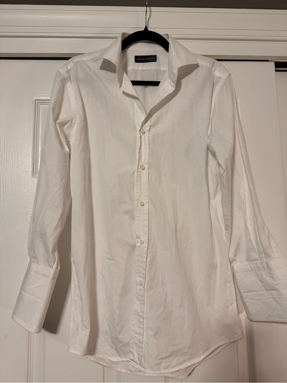 Ralph Lauren White Long-Sleeve Dress Shirt